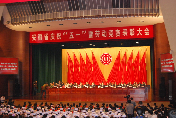 安徽省今年会总公司荣获安徽省五一劳动奖状 